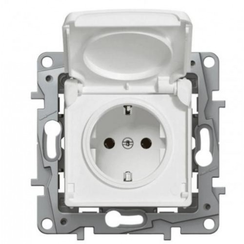 0148107 КОНТАКТ ШУКО БЯЛ ПКОМ IP44 МЕХАНИЗЪМ 764531 NILOE