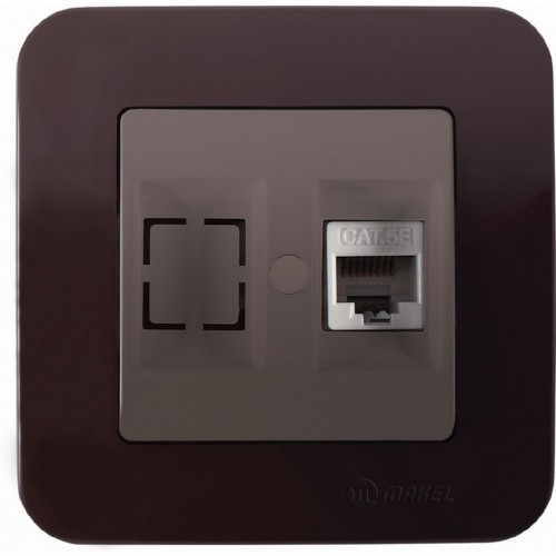 017309 Naturel Lilium РОЗЕТКА КОМПЮТЪР RJ45 КАФЕ МАКЕЛ