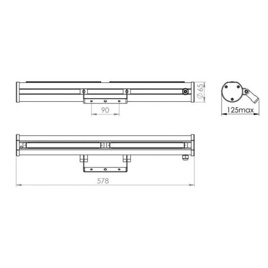 03089 АТРА ПРОЖЕКТОР 40W SMD SAMSUNG 4000K L580