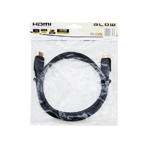 240014249 КАБЕЛ - BLOW - HDMI - 1.5m. - GOLD - 4K -