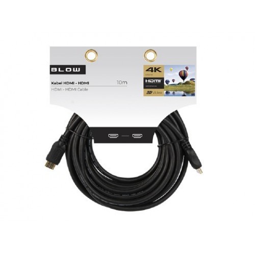 240014256 КАБЕЛ - BLOW - HDMI - 10m. - GOLD - 4K -