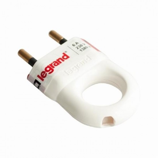105000208 LEGRAND МИНИ ЩЕПСЕЛ 2P 6A БЯЛ С РИНГ 50162
