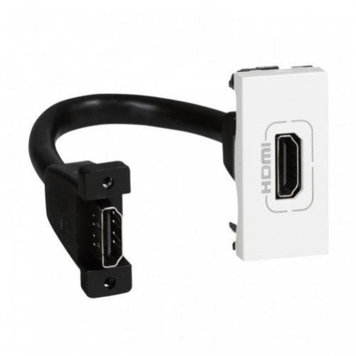 1050468 MOSAIC РОЗЕТКА HDMI 1M БЯЛА С КАБЕЛ 78778 LEGRAND