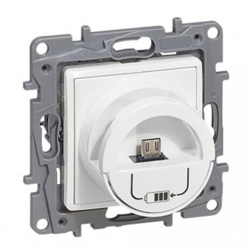 0148197 NILOE СТОЙКА СЪС ЗАРЯДНА СТАНЦИЯ MICRO USB БЯЛ 764596