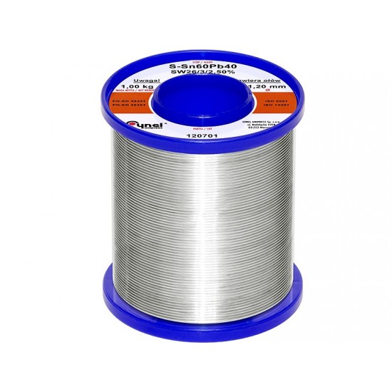 240000346 ТИНОЛ CYNEL 1мм Sn60Pb40 2,5% ФЛЮС SW26
