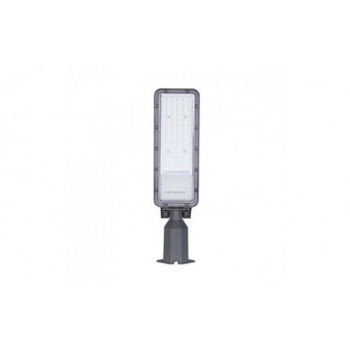 0181128 - 9241 - LED УЛИЧЕН ОСВЕТИТЕЛ  50W 220-240V 120LM/W IP65 6000K СТУДЕНА СВЕТЛИНА СИВО ТЯЛО - ПОДВИЖНО РАМО - OPTONICA