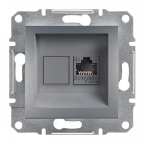 05800076 ASFORA РОЗЕТКА КОМПЮТЪР RJ45 Cat5e UTP МЕХАНИЗЪМ  СТОМАНА EPH4300162