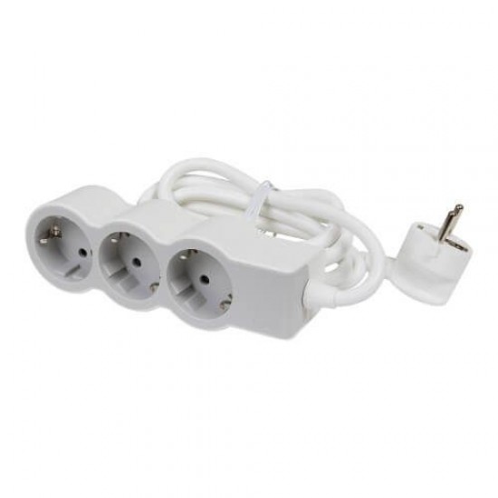 01479009 LEGRAND РАЗКЛОНИТЕЛ 3+3,0м КАБЕЛ БЯЛО/СИВО 694559