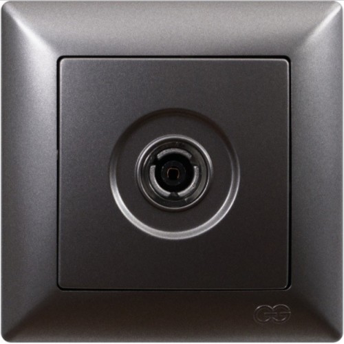 016127 VISAGE РОЗЕТКА ТЕЛЕВИЗИЯ TV АНТРАЦИТ -409622-