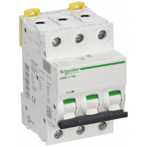 052024 ACTI9 АВТОМАТИЧЕН ПРЕКЪСВАЧ IC60N 3P 16A A9F74316 SCHNEIDER 