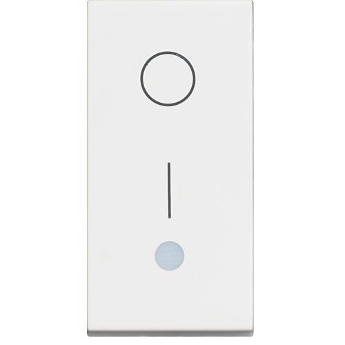 240016861 Bticino КЛЮЧ 1М 16А СИ СВЕТЕЩ БЯЛ CLASSIA RW4002L