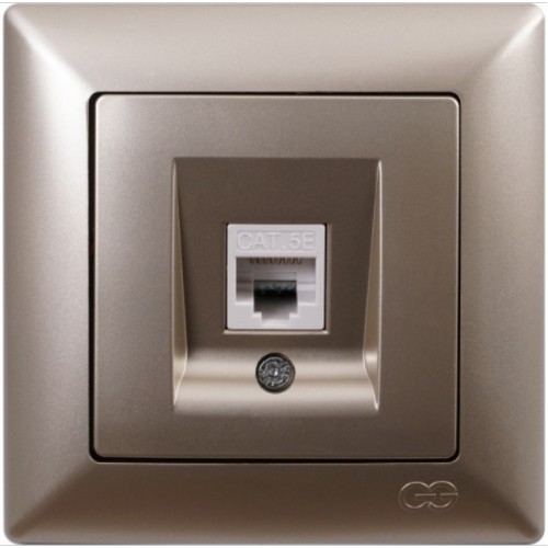 016146 VISAGE РОЗЕТКА КОМПЮТЪР RJ45 БЕЖОВ - 409730