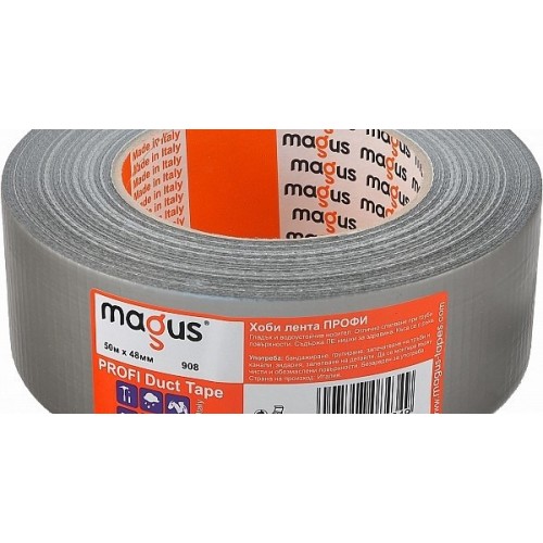 03136 PROFI ХОБИ ЛЕНТА 50м./ 48мм MAGUS СИВА 908