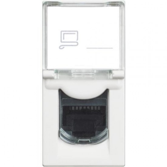 105000384 Bticino КОМПЮТЪРНА РОЗЕТКА RJ45 Cat.5e UTP 1М Classia БЯЛО RW4279C5E LEGRAND