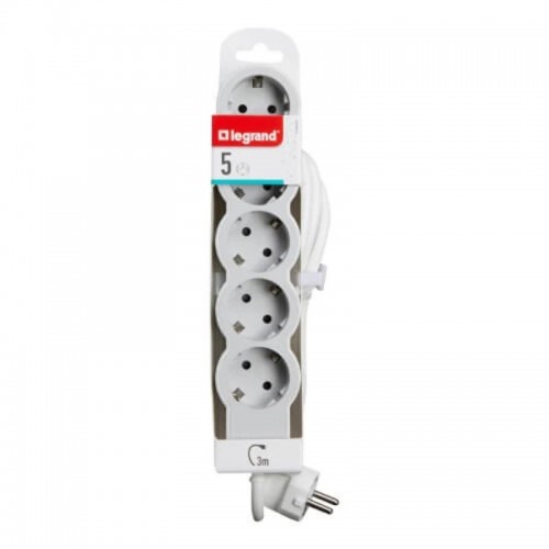105000535 LEGRAND РАЗКЛОНИТЕЛ 5+3,0м КАБЕЛ БЯЛО/СИВО 694563