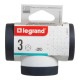105000556 LEGRAND - ТАФ - 3 - ВЪРТЯЩ СЕ КОРПУС - БЯЛО/СИВО 694521 Premium АДАПТОР