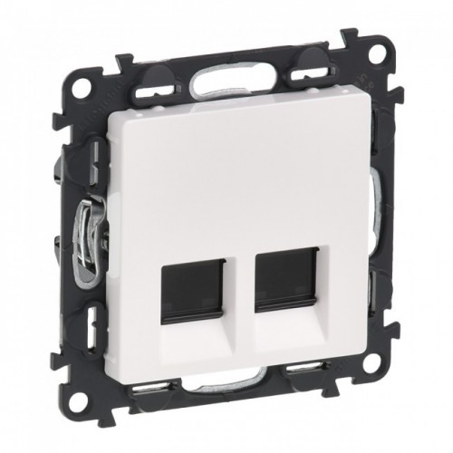 1050485 VALENA LIFE 2xRJ45 Cat5e FTP БЯЛ 753154 LEGRAND