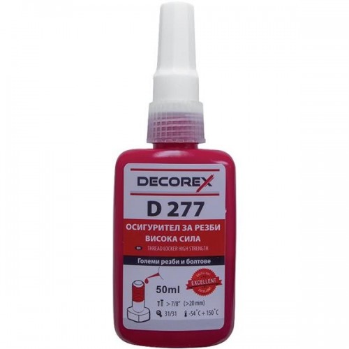 240578437 ЛЕПИЛО ОСИГУРИТЕЛ ЗА РЕЗБИ D277 50ml - DECOREX