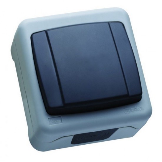 017257 ПКОМ GARDEN КЛЮЧ ЕДИНИЧЕН СХ.1 IP55 СИВ - ВЛАГОЗАЩИТЕН