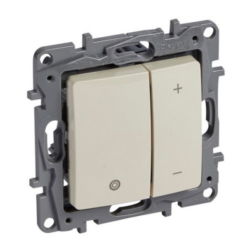 0148182 Димер с бутон 400W КРЕМ за всички товари 665214 NILOE