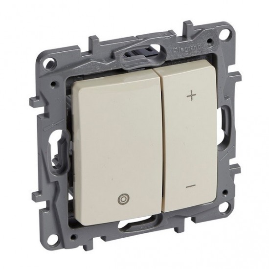 0148182 Димер с бутон 400W КРЕМ за всички товари 665214 NILOE