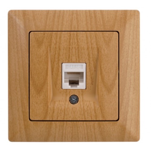 0180070015 VISAGE РОЗЕТКА КОМПЮТЪР RJ45 КРУША /КЛЕН/ - 409330