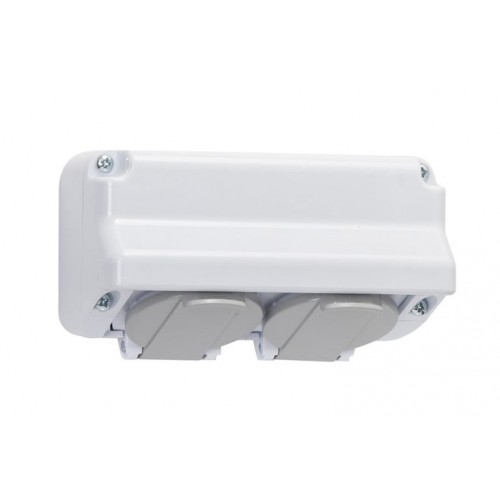 1138 АТРА КОНТАКТ ШУКО ДВОЕН ПКОМ 16А IP44