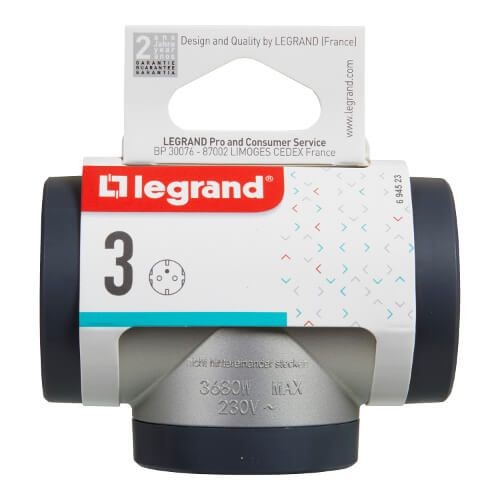 105000558 LEGRAND - ТАФ - 2 - USB tipe A - USB tipe C -  ВЪРТЯЩ СЕ КОРПУС - АЛУМИНИЙ/СИВО 694524 Premium АДАПТОР