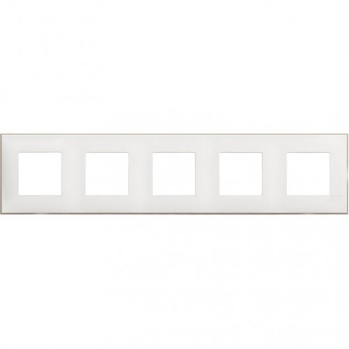 105000566 Bticino РАМКА-5 10М Classia БЯЛ САТЕН R4802M5WS LEGRAND