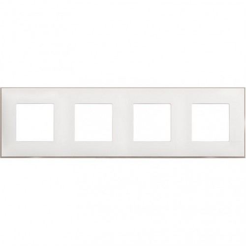 105000567 Bticino РАМКА-4 8М Classia БЯЛ САТЕН R4802M4WS LEGRAND
