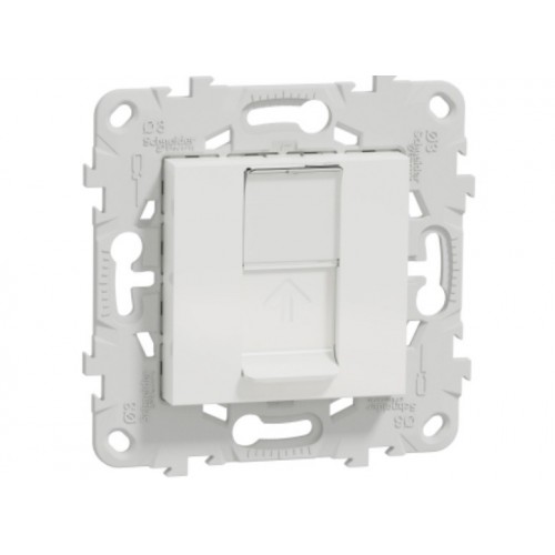 240063216 NEW UNICA КОМПЮТЪРНА РОЗЕТКА RJ45 БЯЛ МЕХАНИЗЪМ - NU541118
