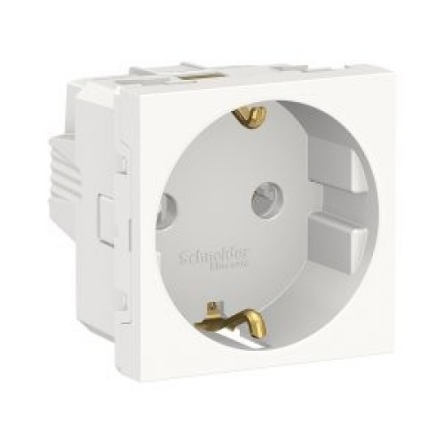 2400577744 NEW UNICA - МОДУЛ - 2М КОНТАКТ ШУКО БЯЛ NU303618