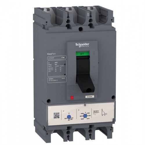 05800123 ПРЕКЪСВАЧ EasyPact CVS 3P 3D ТМ 400A РЕГУЛИРУЕМ 36кА LV540306 SCHNEIDER