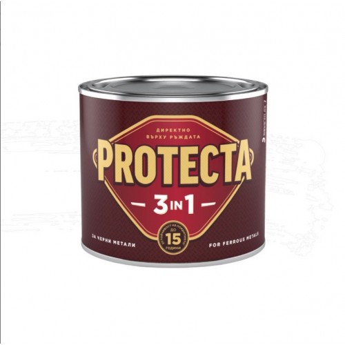 0111212 БОЯ ЗА МЕТАЛ -3в1- БЯЛА 0,500мл. PROTECTA 