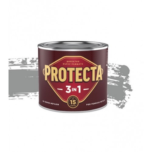 0111302 БОЯ ЗА МЕТАЛ -3в1- ТЪМНО СРЕБРИСТА 0,500мл. PROTECTA