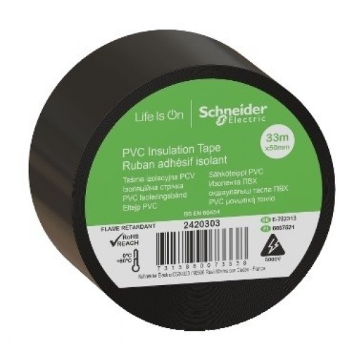 2420303 ПВЦ ЛЕНТА 50мм/33м. ЧЕРНА SCHNEIDER
