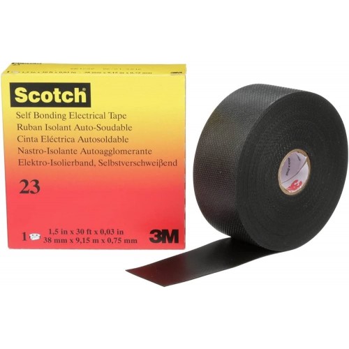 24106991 ЛЕНТА 3M Scotch 23 19мм/4м. САМОВУЛКАНИЗИРАЩА ЕЛЕКТРО И МАСЛОУСТОЙЧИВА 
