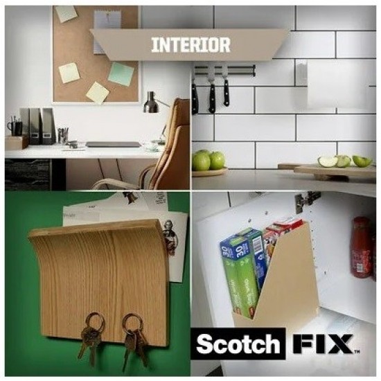 240576674 ЛЕНТА Scotch-Fix ДВОЙНОЛЕПЯЩА 19mm / 1.5m ВЪТРЕШНА - 3М -