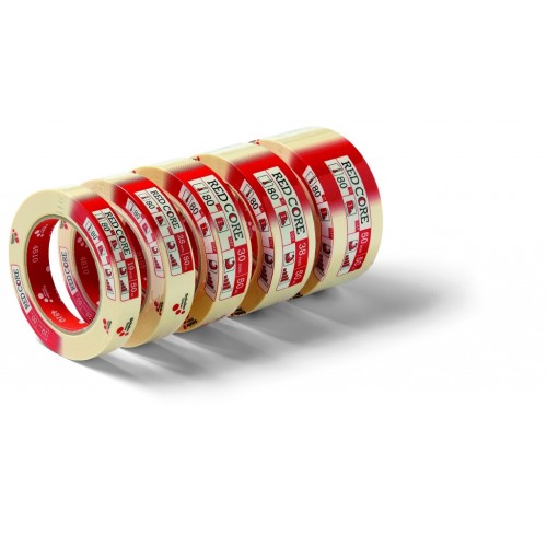 2410004683 Хартиена лента, силна адхезия 80С, 50м./50мм., кремава, RED CORE-45109