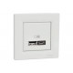 029485 Asfora КОНТАКТ USB / Type A+C / БЯЛО EPH2700521 Schneider