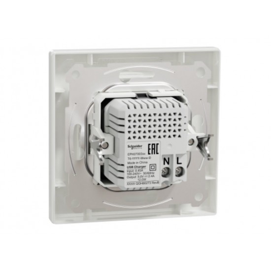 029485 Asfora КОНТАКТ USB / Type A+C / БЯЛО EPH2700521 Schneider