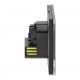 21034787 Контакт ШУКО 16А с USB тип A+C 3A 15W скрит монтаж Черен - ORNO OR-AE-13308(GS)/B
