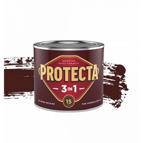 0321000681 БОЯ ЗА МЕТАЛ -3в1- ТЪМНО КАФЯВА 0,500мл. PROTECTA 