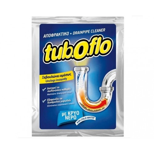 0321000322 ПРЕПАРАТ - TUBOFLO - ЗА ОТПУШВАНЕ НА КАНАЛИ 60гр. СТУДЕНА ВОДА