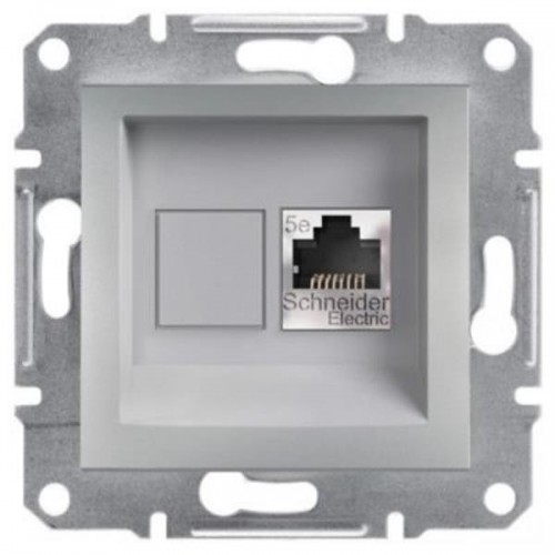 05800077 ASFORA РОЗЕТКА КОМПЮТЪР RJ45 Cat5e UTP МЕХАНИЗЪМ  АЛУМИНИЙ EPH4300161