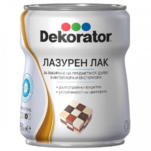 0322000099 ЛАК ЛАЗУРЕН - ТЪМЕН МАХАГОН - 650мл. - ДЕКОРАТОР