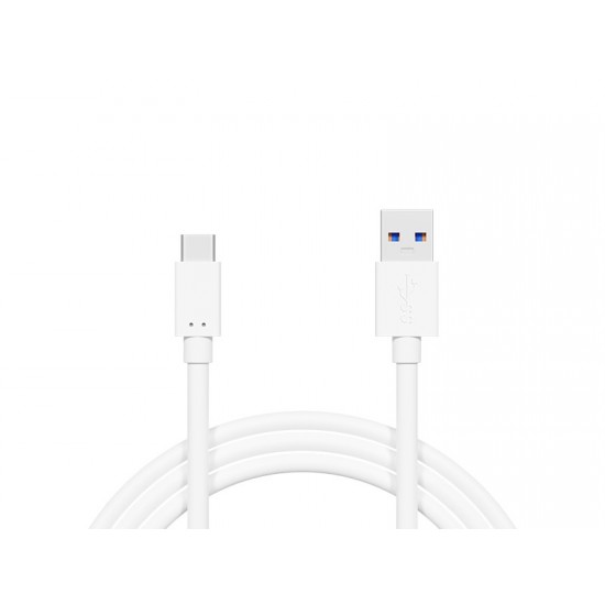 01223117 BLOW КАБЕЛ 1.00м. - USB-A към Type C - 3А - БЯЛ 
